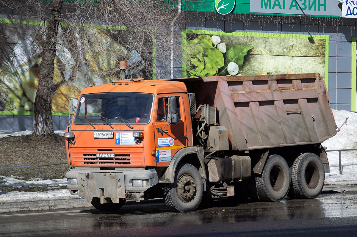 Удмуртия, № Т 415 СР 18 — КамАЗ-65115 (общая модель)