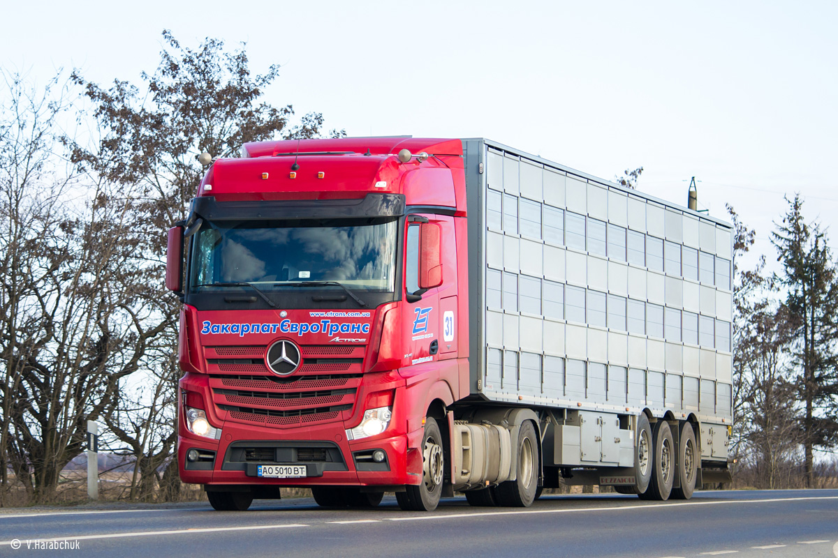 Закарпатская область, № 31 — Mercedes-Benz Actros ('2011) 1845