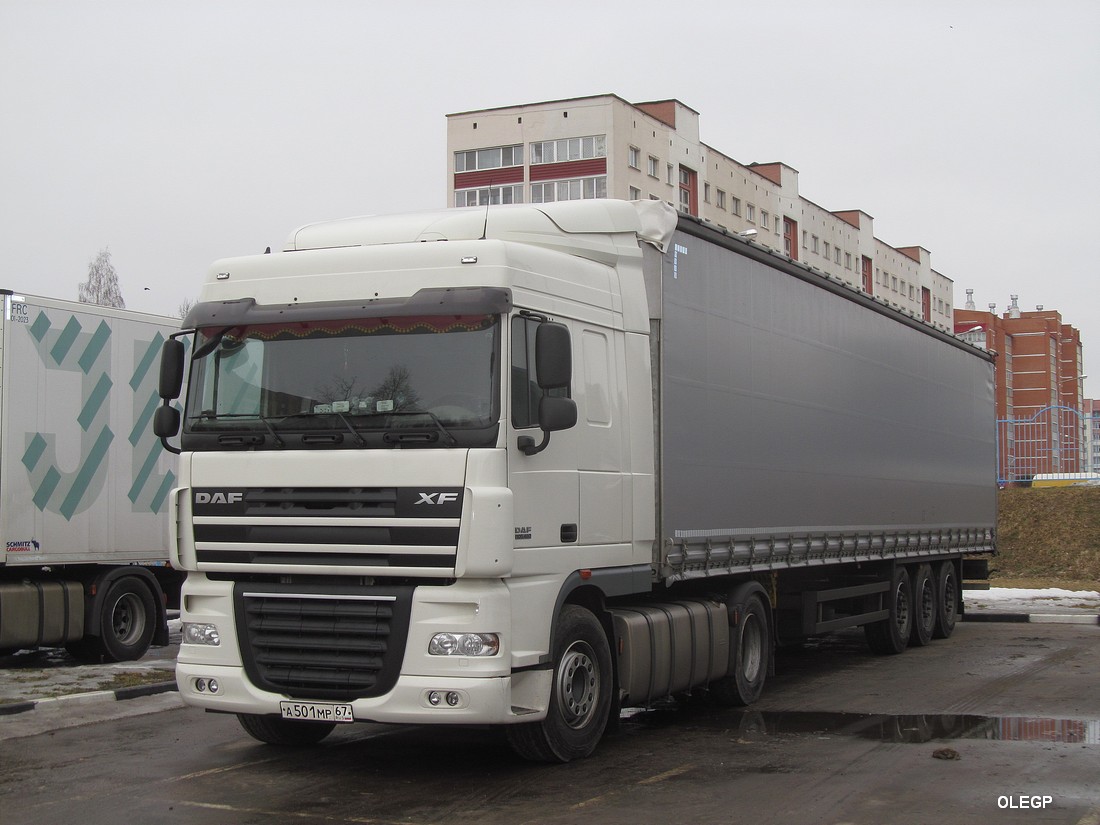 Смоленская область, № А 501 МР 67 — DAF XF105 FT