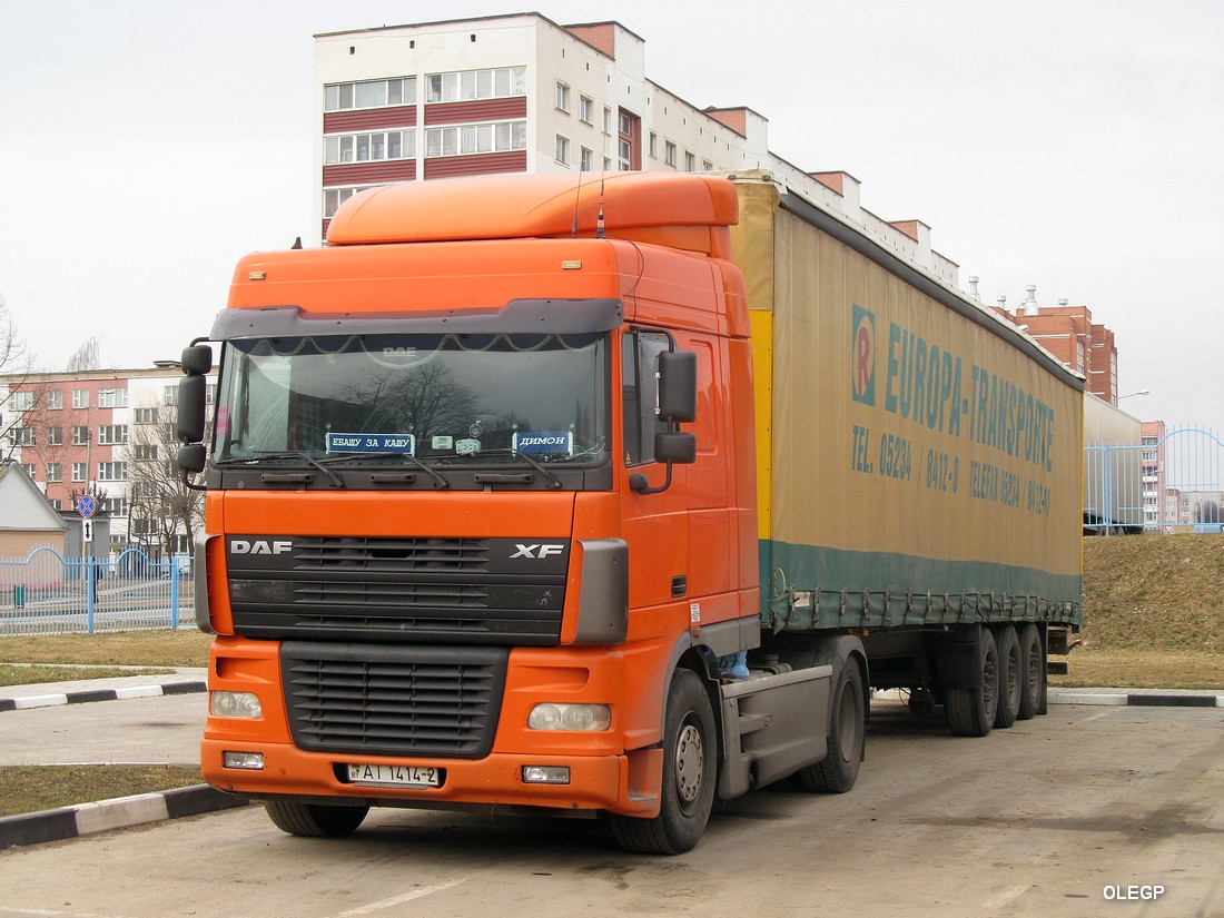 Витебская область, № АІ 1414-2 — DAF XF95 FT