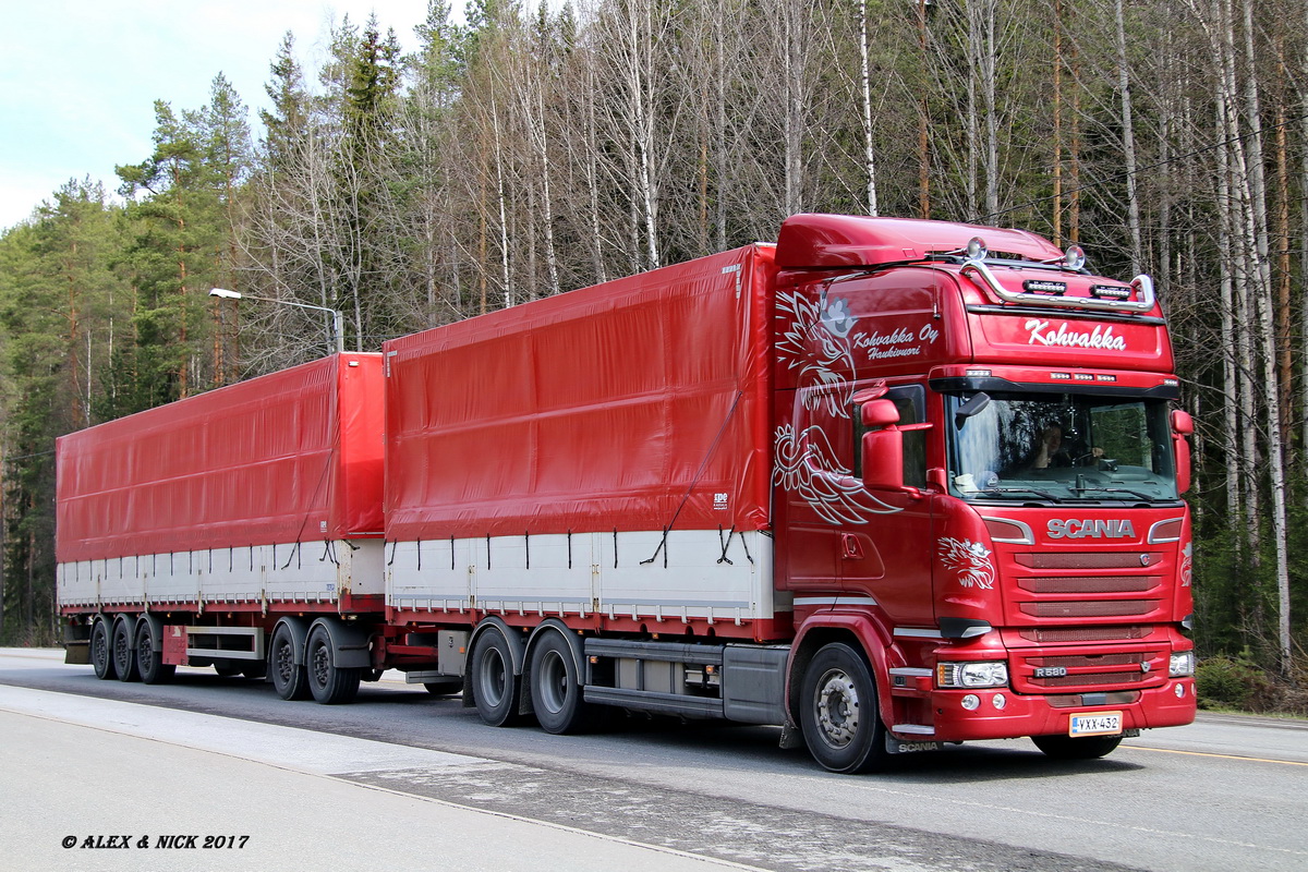 Финляндия, № VXX-432 — Scania ('2013) R580