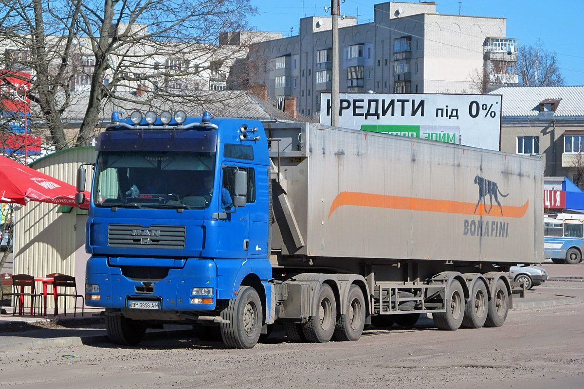 Сумская область, № ВМ 3858 АІ — MAN TGA (общая модель)