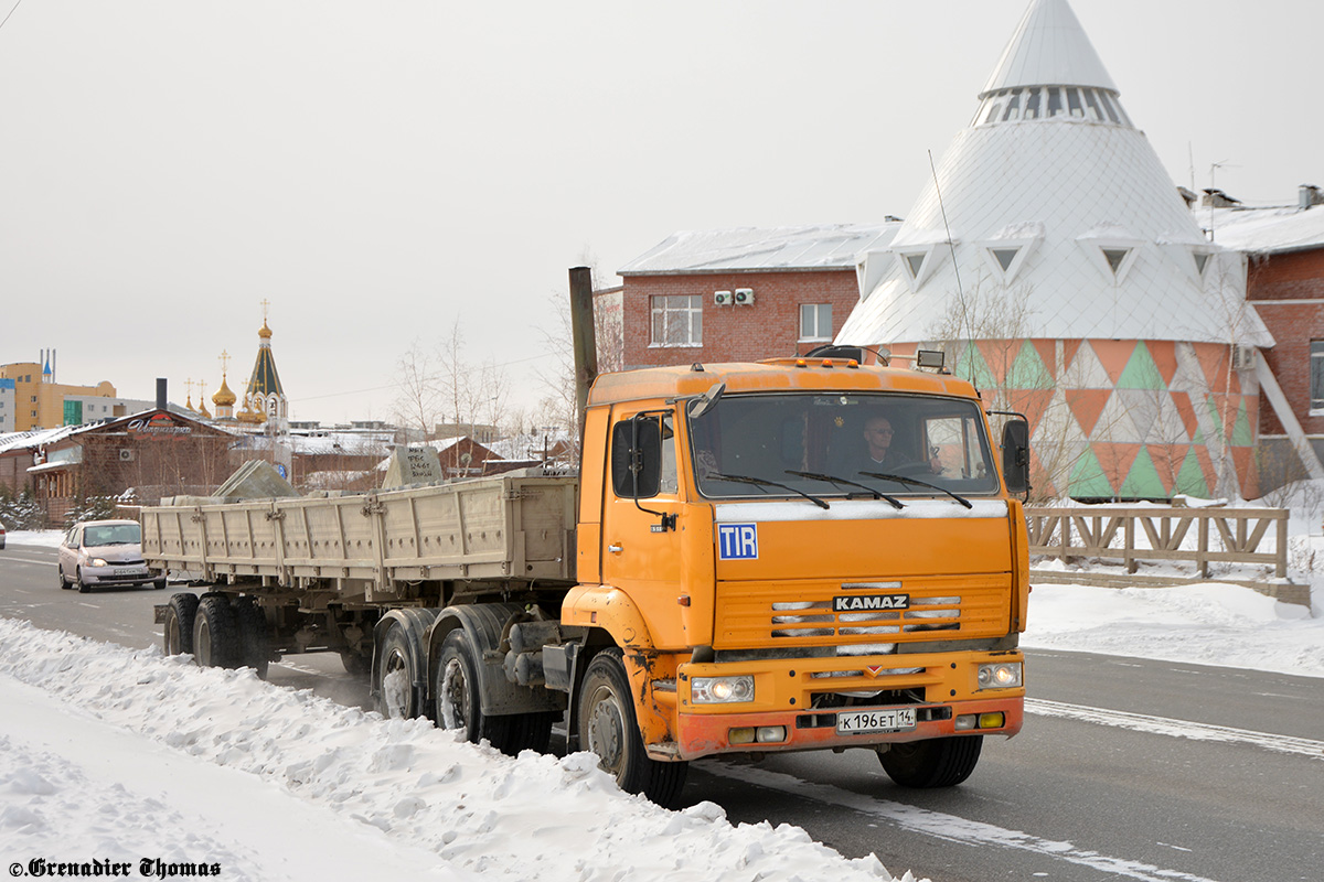 Саха (Якутия), № К 196 ЕТ 14 — КамАЗ-65116-62