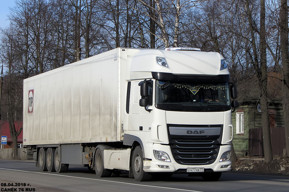 Белгородская область, № О 477 МВ 31 — DAF XF Euro6 FT