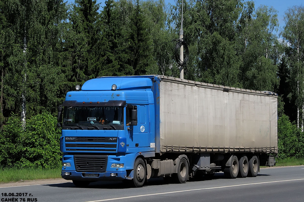 Москва, № В 420 ТК 197 — DAF XF95 FT