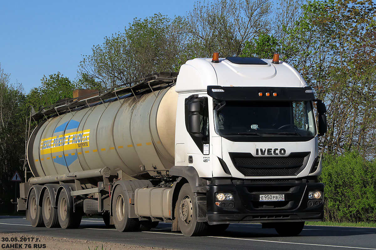 Владимирская область, № Е 950 РВ 33 — IVECO Stralis ('2012) 420