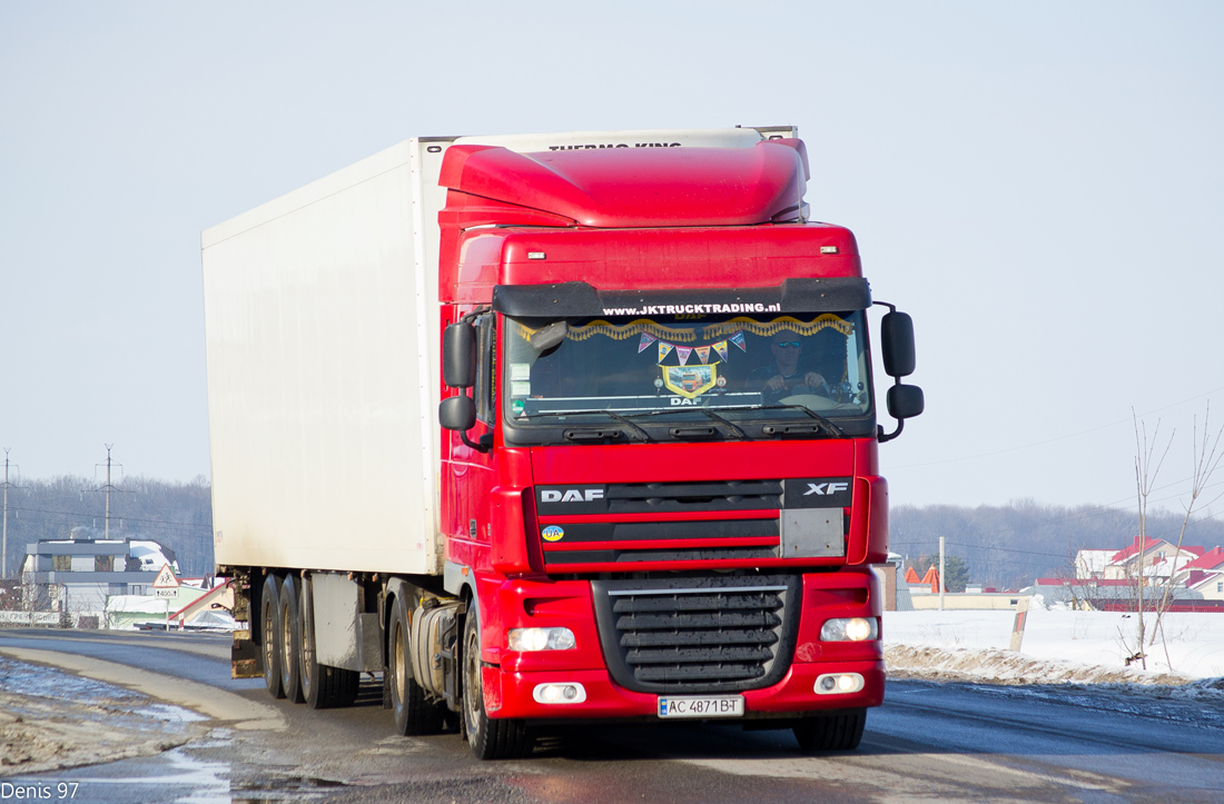 Волынская область, № АС 4871 ВТ — DAF XF105 FT