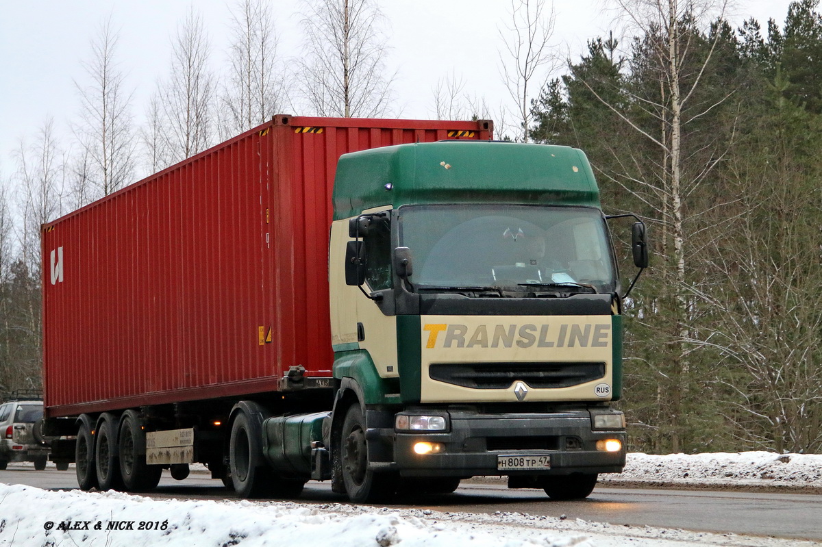 Ленинградская область, № Н 808 ТР 47 — Renault Premium ('1996)