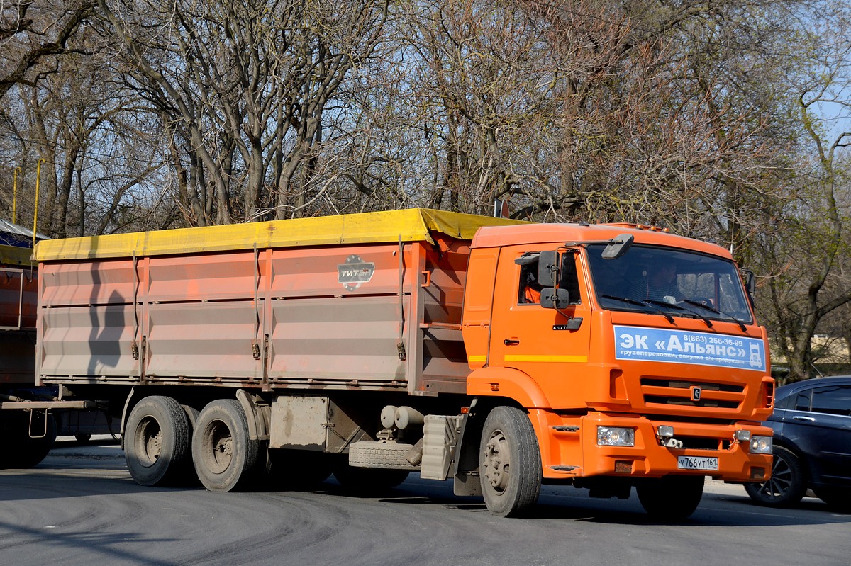 Ростовская область, № У 766 УТ 161 — КамАЗ-65115 (общая модель)