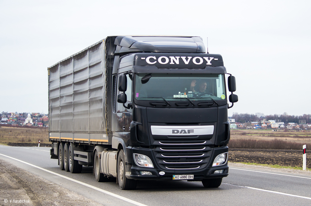 Закарпатская область, № АО 6880 ВН — DAF XF Euro6 FT