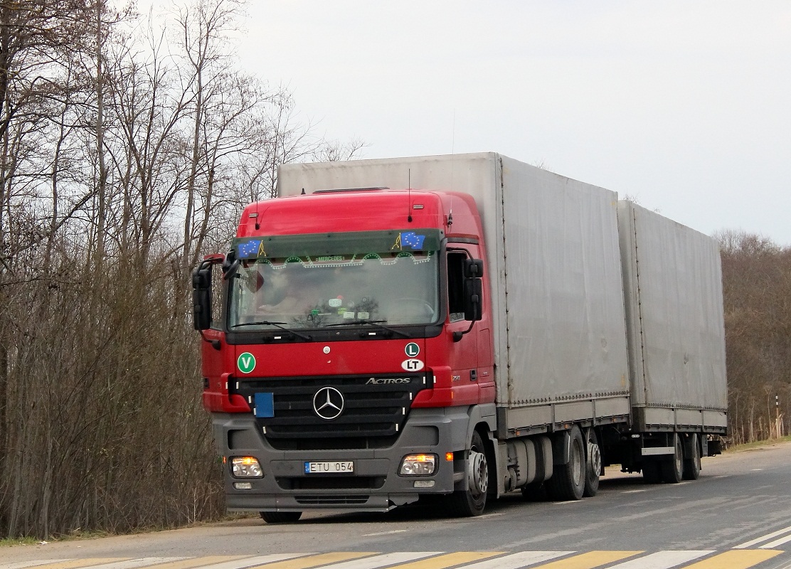 Литва, № ETU 054 — Mercedes-Benz Actros ('2003) 2541