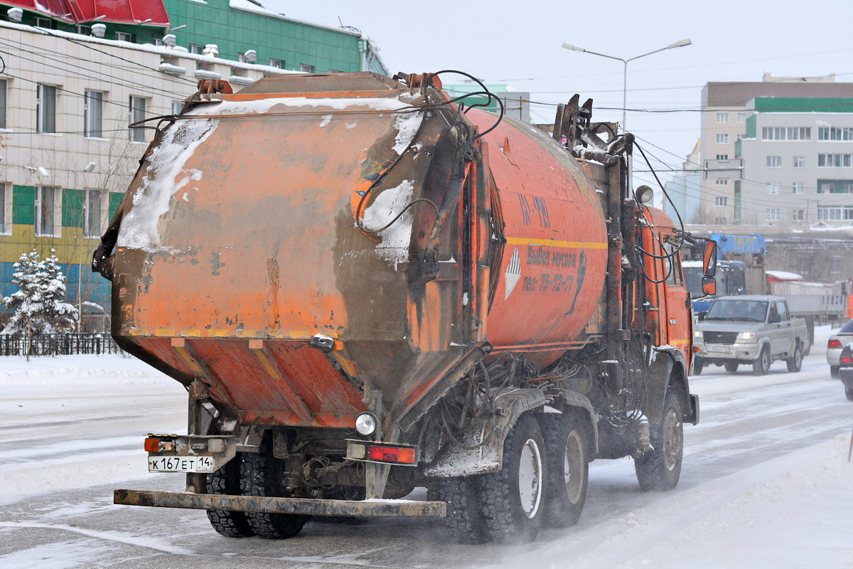 Саха (Якутия), № К 167 ЕТ 14 — КамАЗ-65115-62