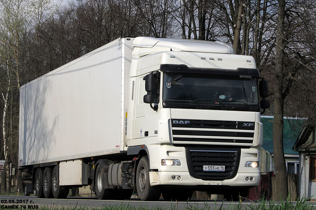 Татарстан, № У 555 НЕ 16 — DAF XF105 FT