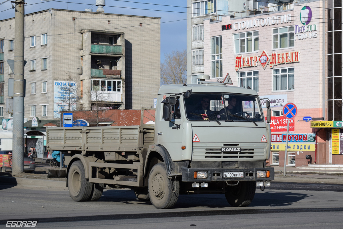 Архангельская область, № Е 100 КР 29 — КамАЗ-43253-15 [43253R]