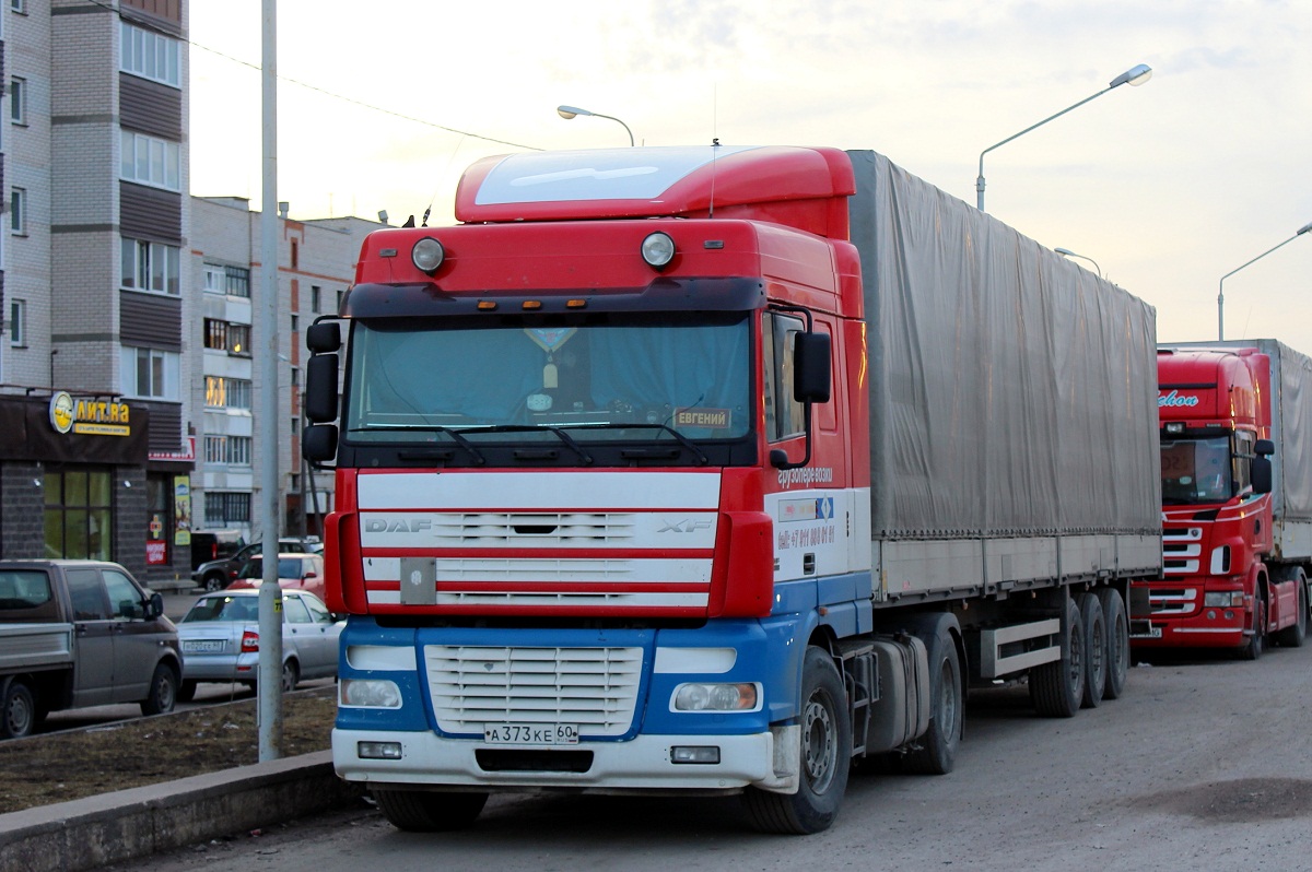 Псковская область, № А 373 КЕ 60 — DAF XF95 FT