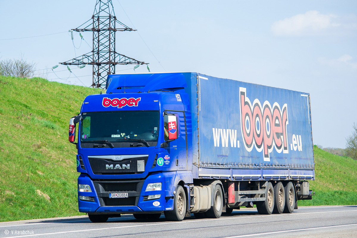 Словакия, № 153 — MAN TGX ('2012) 18.480