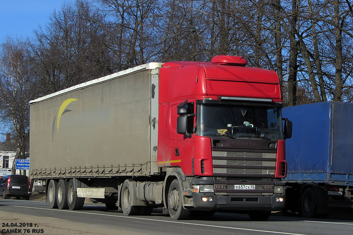 Вологодская область, № Е 657 СХ 35 — Scania ('1996) R124L