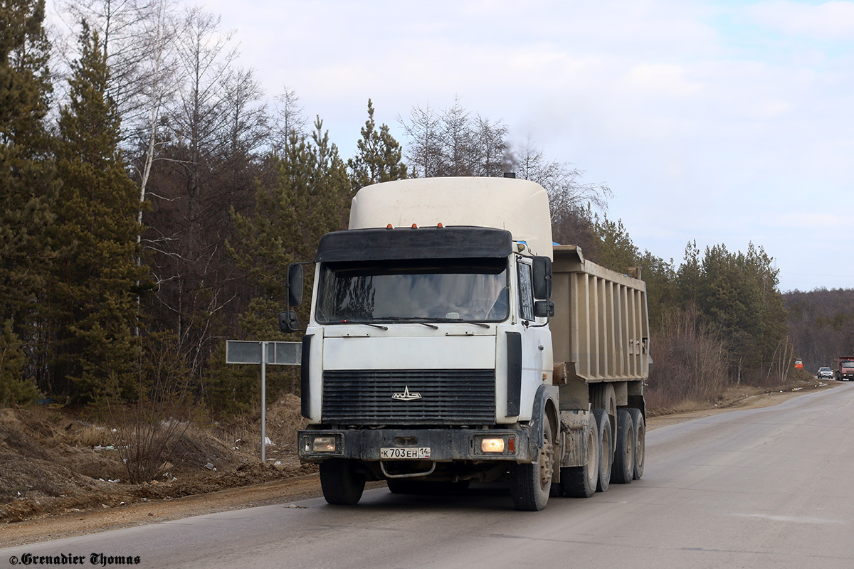 Саха (Якутия), № К 703 ЕН 14 — МАЗ-6422A8