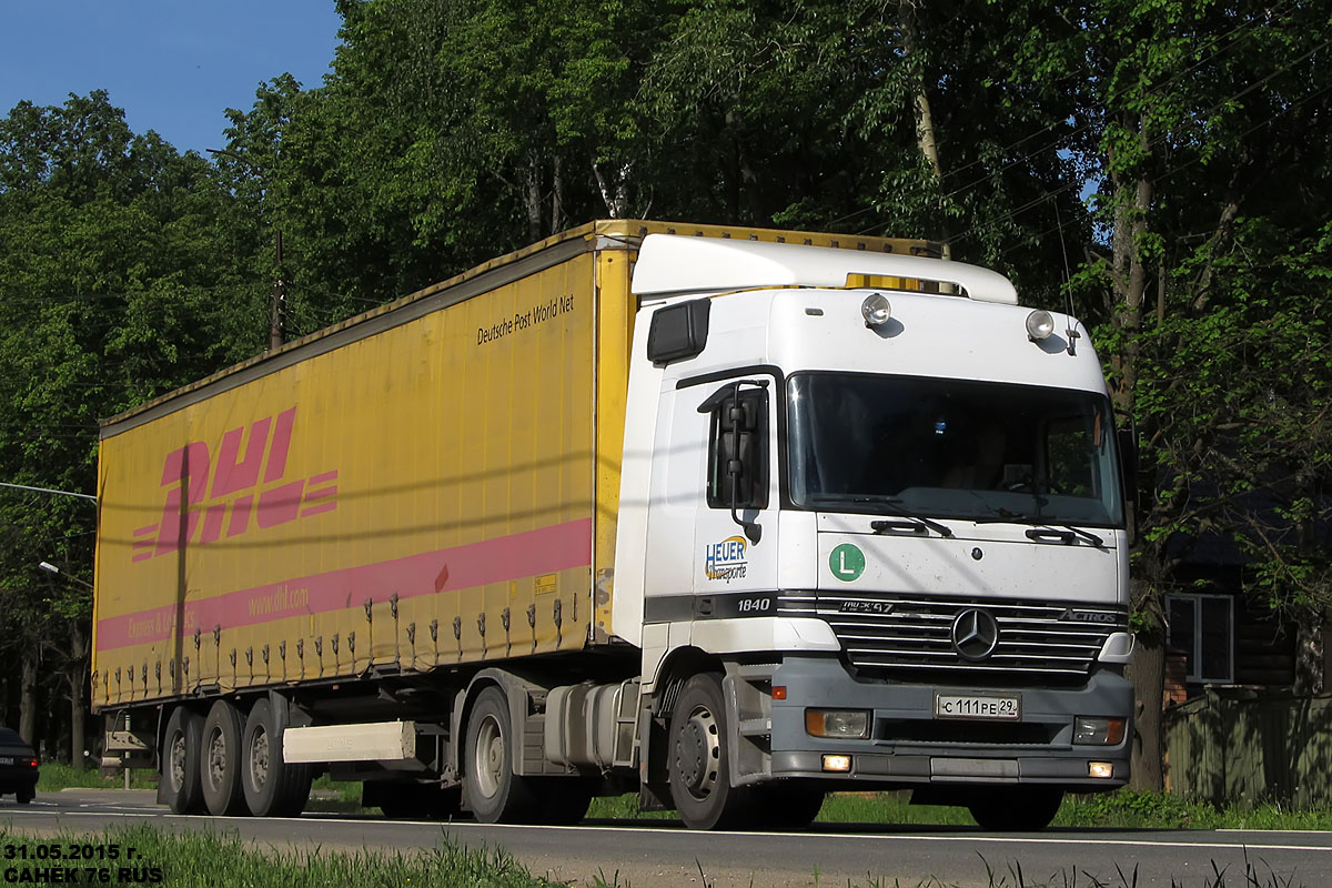 Архангельская область, № С 111 РЕ 29 — Mercedes-Benz Actros ('1997) 1840