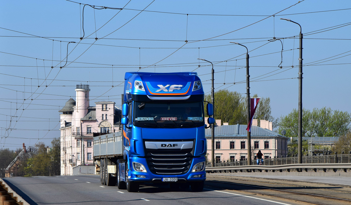 Латвия, № JA-3300 — DAF XF Euro6 FT