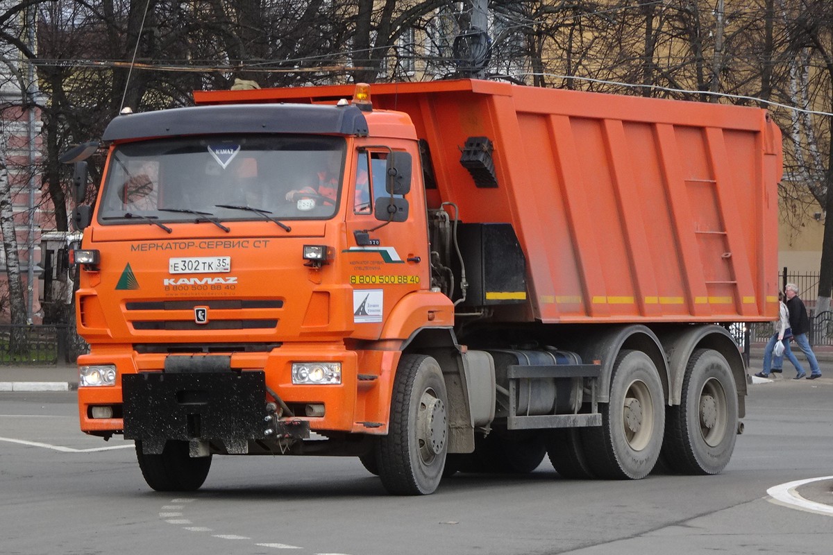 Вологодская область, № Е 302 ТК 35 — КамАЗ-6520 (общая модель)