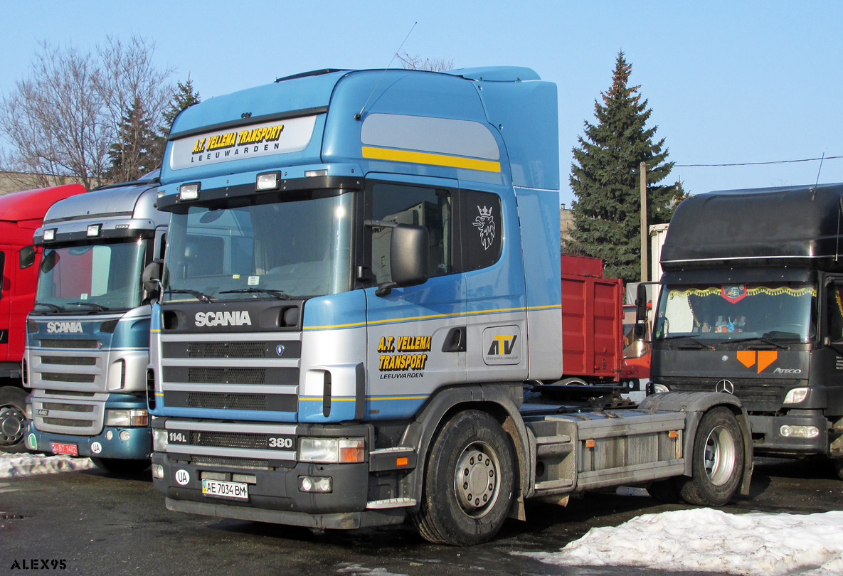 Днепропетровская область, № АЕ 7034 ВМ — Scania ('1996) R114L