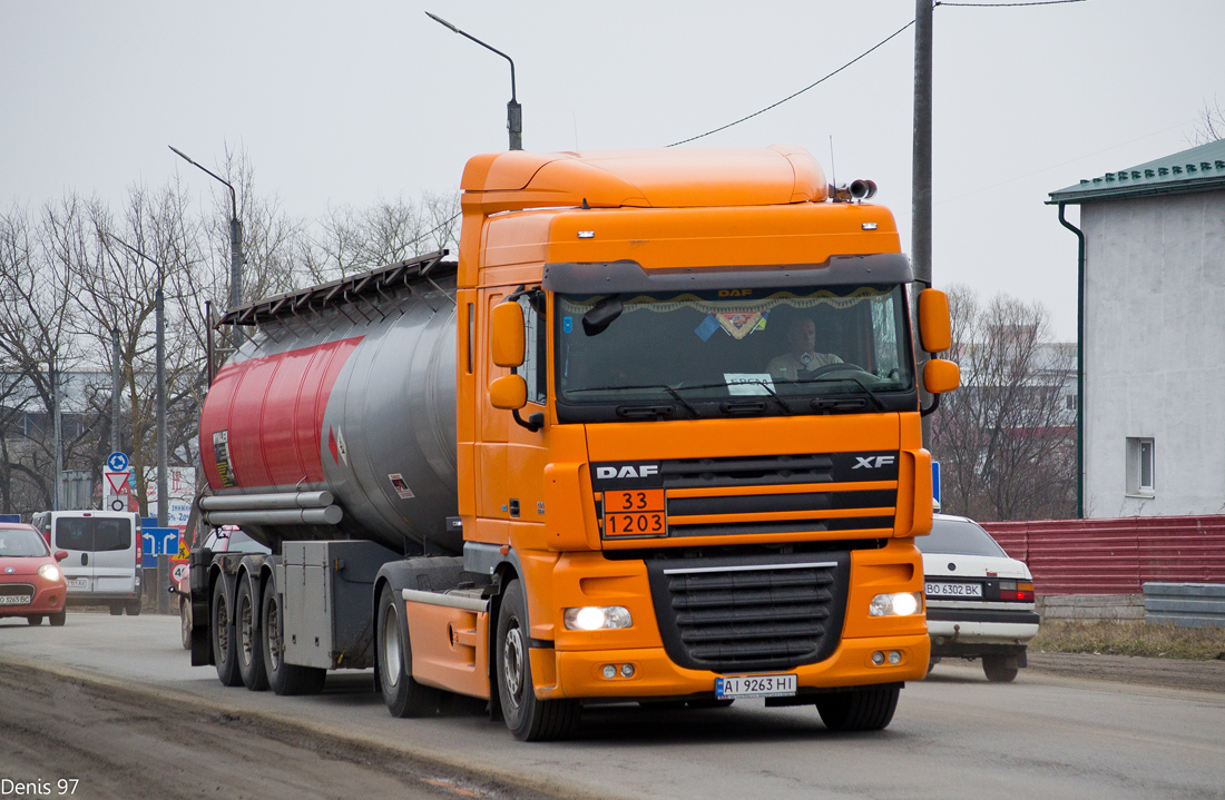 Киевская область, № АІ 9263 НІ — DAF XF105 FT