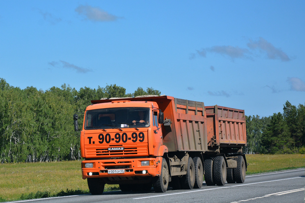 Омская область, № Р 001 СР 55 — КамАЗ-6520-06 [65200F]