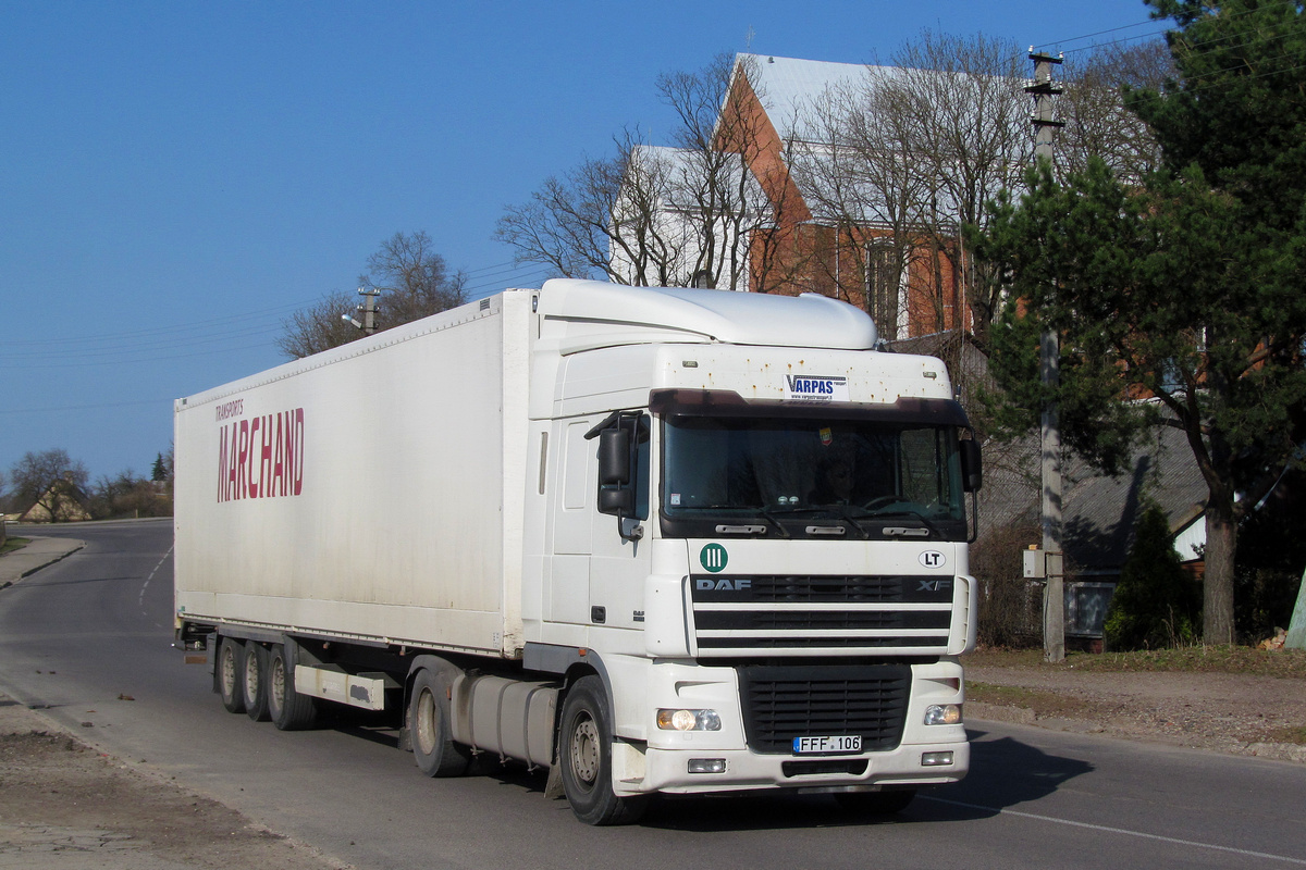 Литва, № FFF 106 — DAF XF95 FT