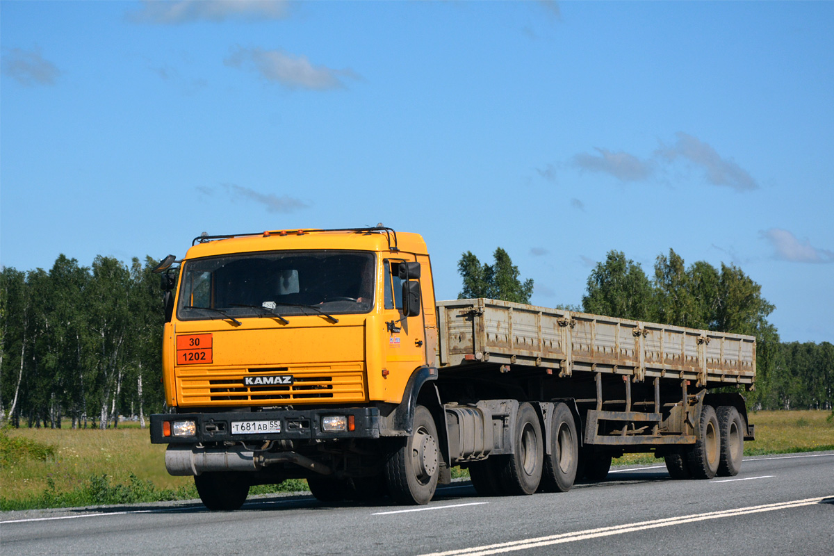 Омская область, № Т 681 АВ 55 — КамАЗ-65116-N3