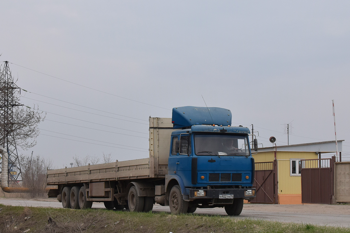 Волгоградская область, № Н 922 ТН 34 — МАЗ-5432 [543200]