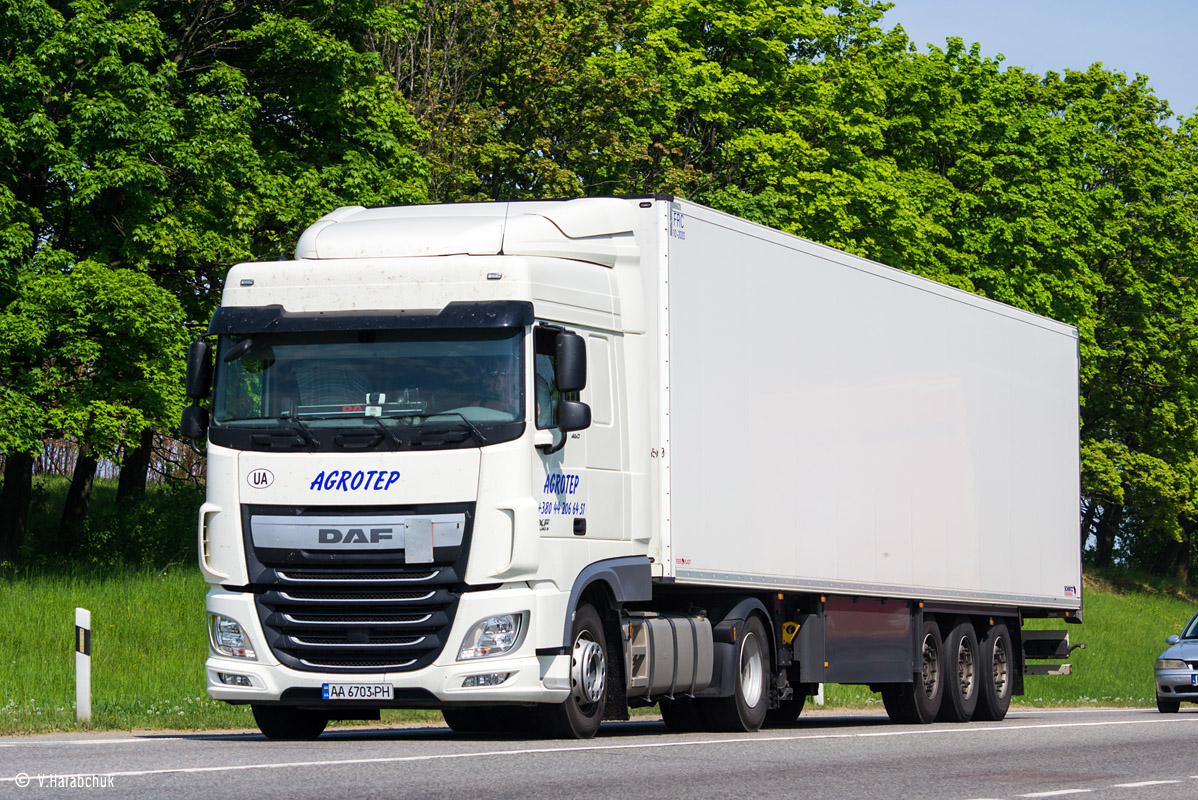 Киев, № АА 6703 РН — DAF XF Euro6 FT