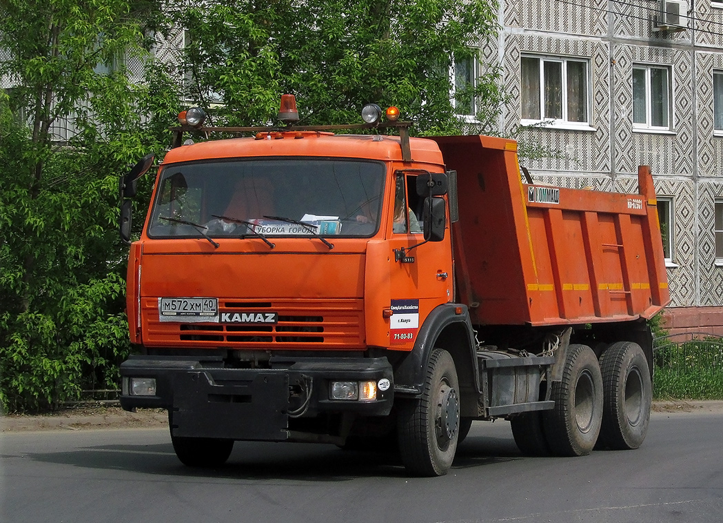Калужская область, № М 572 ХМ 40 — КамАЗ-65115 (общая модель)