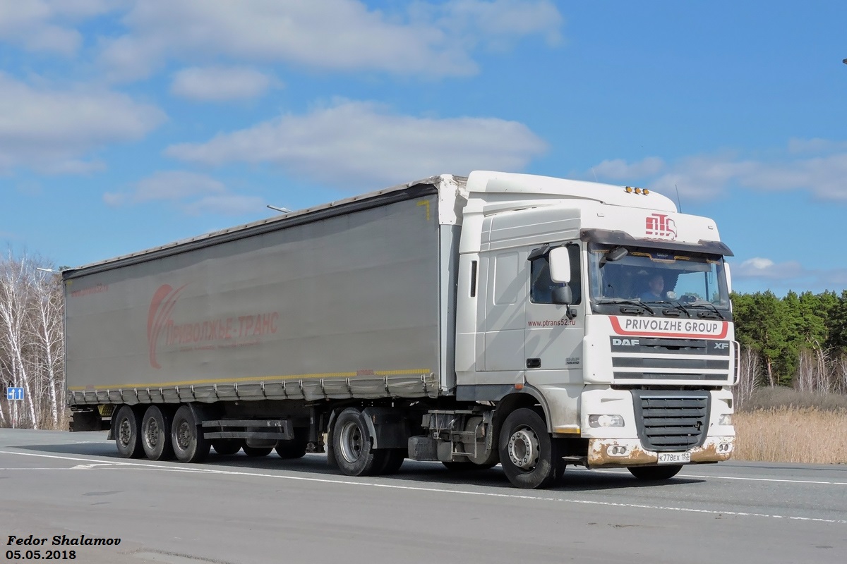 Нижегородская область, № К 778 ЕХ 152 — DAF XF105 FT