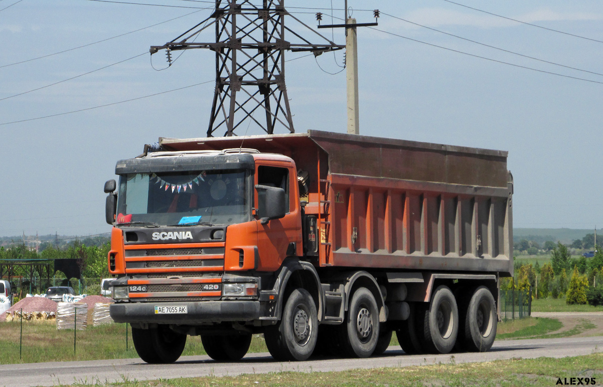 Днепропетровская область, № АЕ 7055 АК — Scania ('1996) P124C