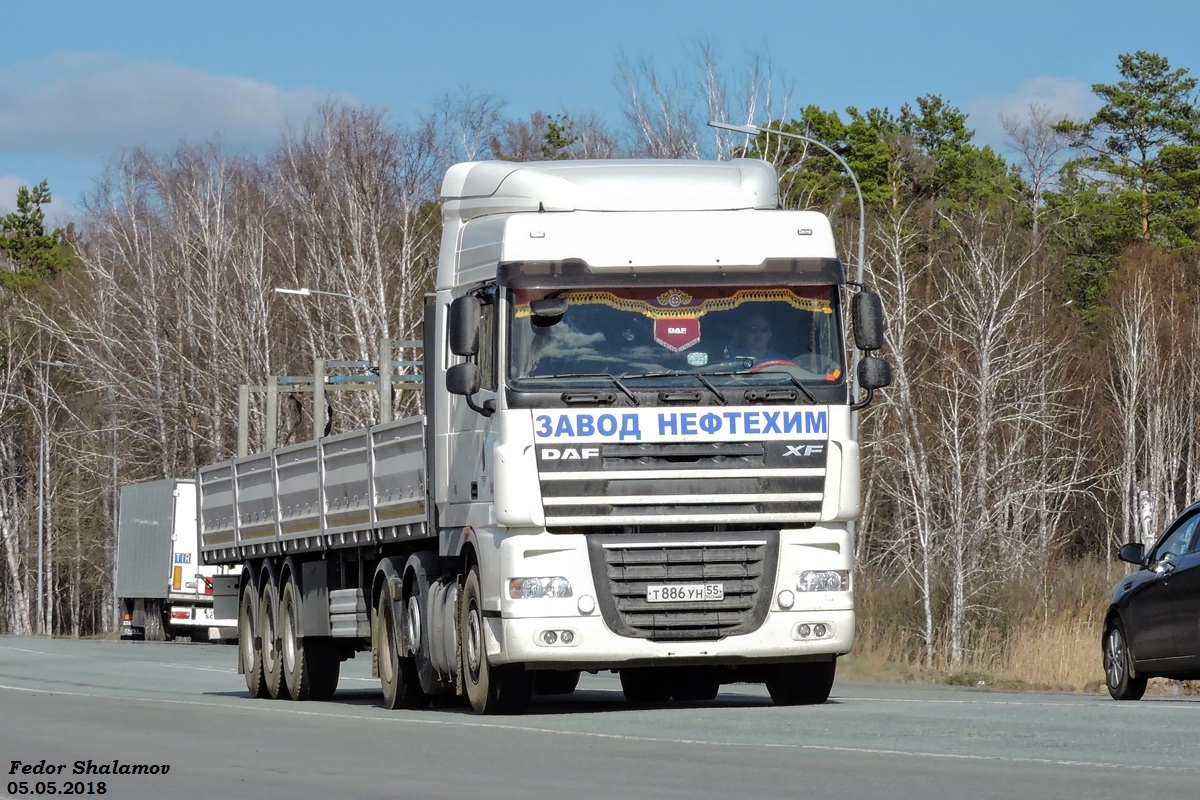 Омская область, № Т 886 УН 55 — DAF XF105 FTG