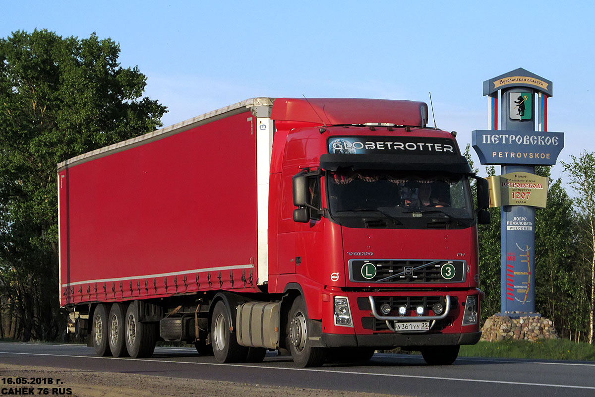 Вологодская область, № А 361 УУ 35 — Volvo ('2002) FH12.400