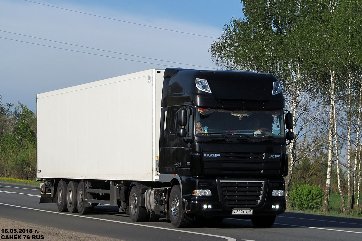 Волгоградская область, № У 222 ЕХ 34 — DAF XF105 FT