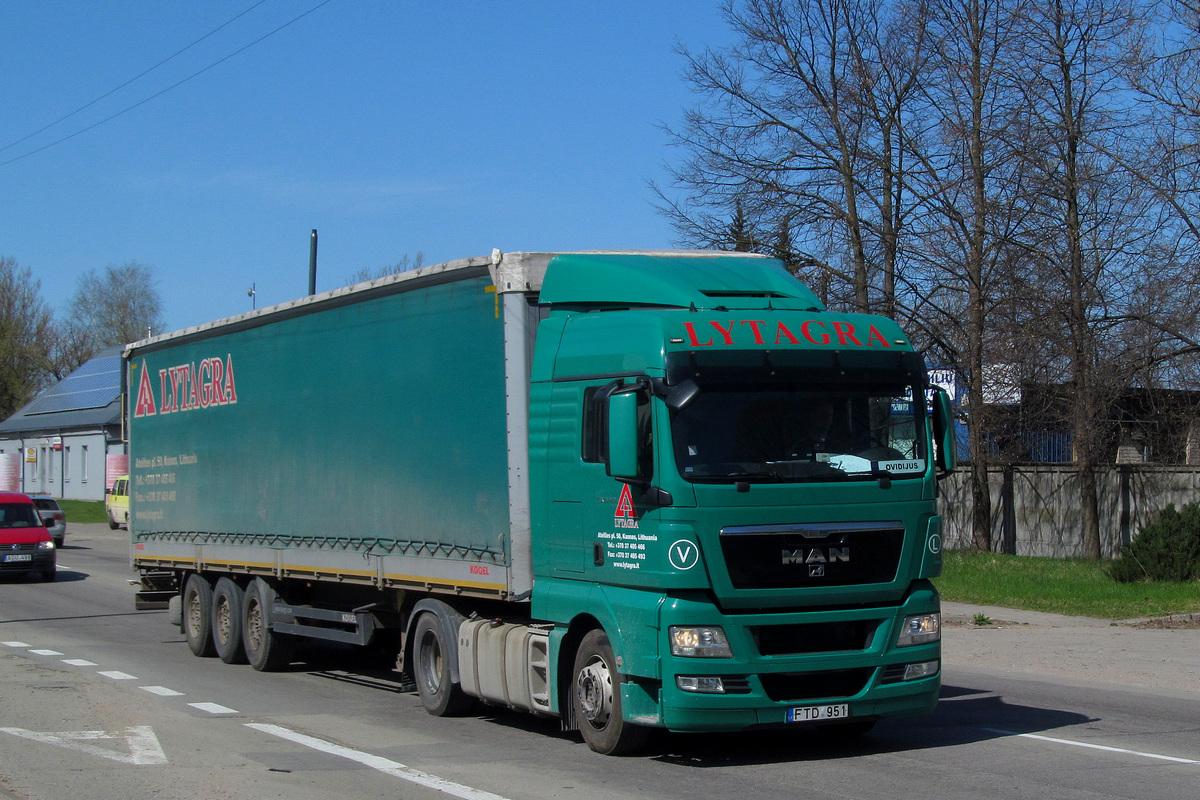 Литва, № FTD 951 — MAN TGX ('2007) 18.440