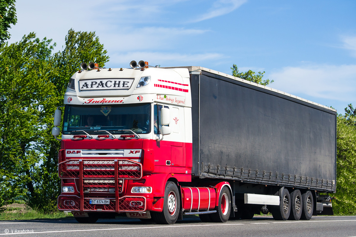 Херсонская область, № ВТ 8374 ВН — DAF XF105 FT