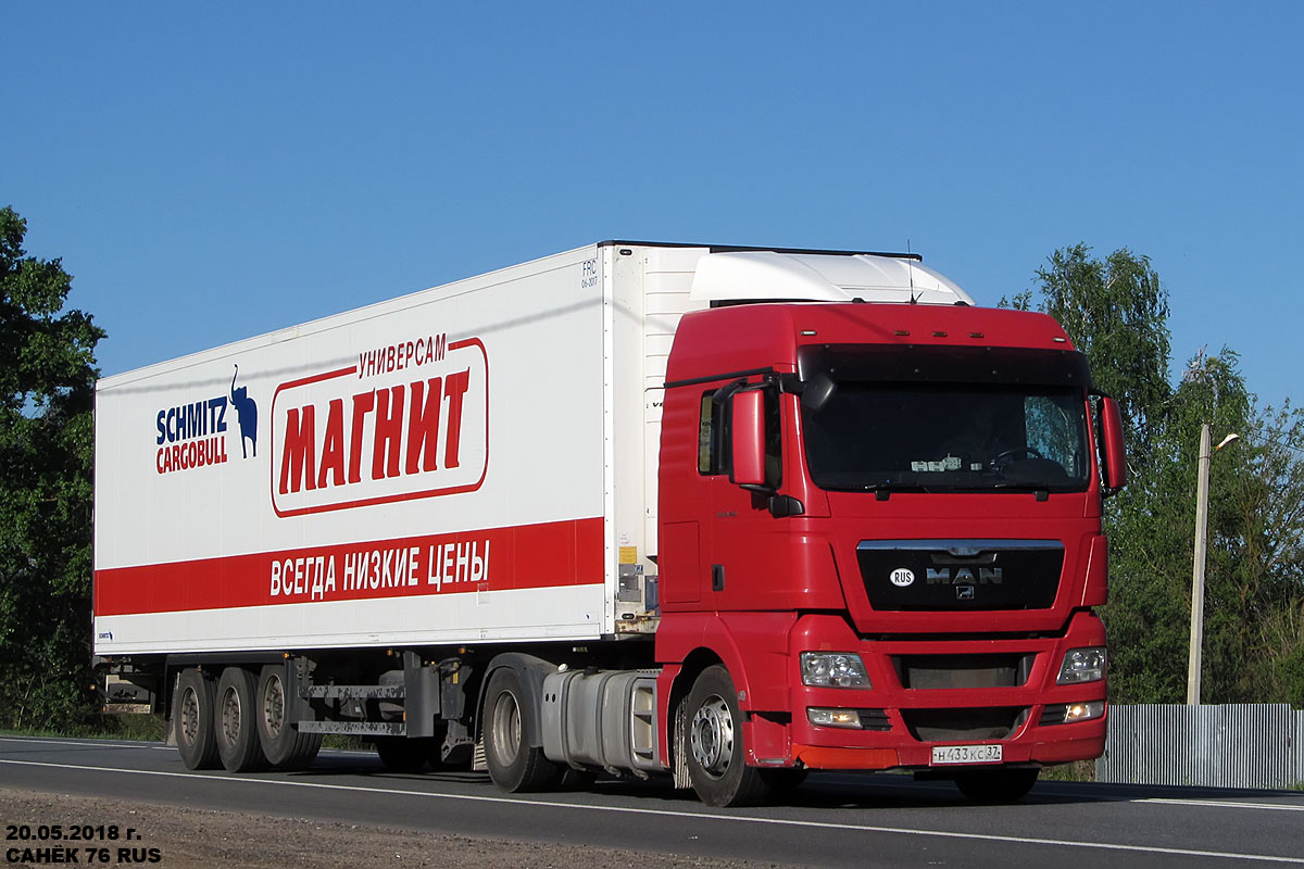 Ивановская область, № Н 433 КС 37 — MAN TGX ('2007) 18.360