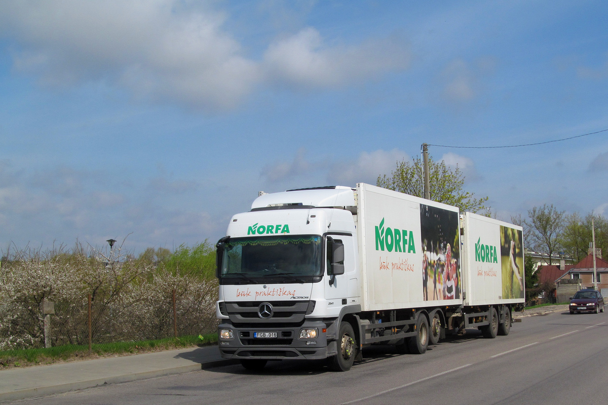 Литва, № FGB 016 — Mercedes-Benz Actros ('2009) 2541