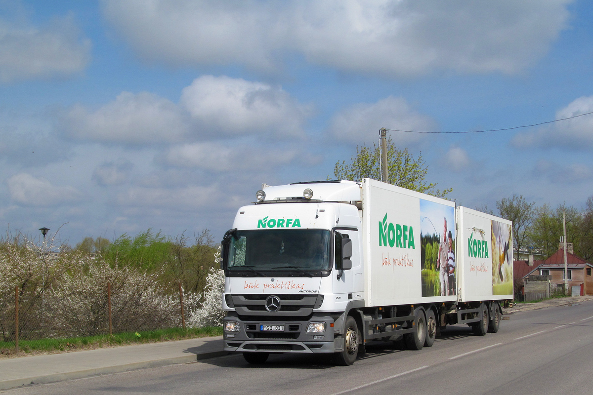 Литва, № FGB 031 — Mercedes-Benz Actros ('2009) 2541