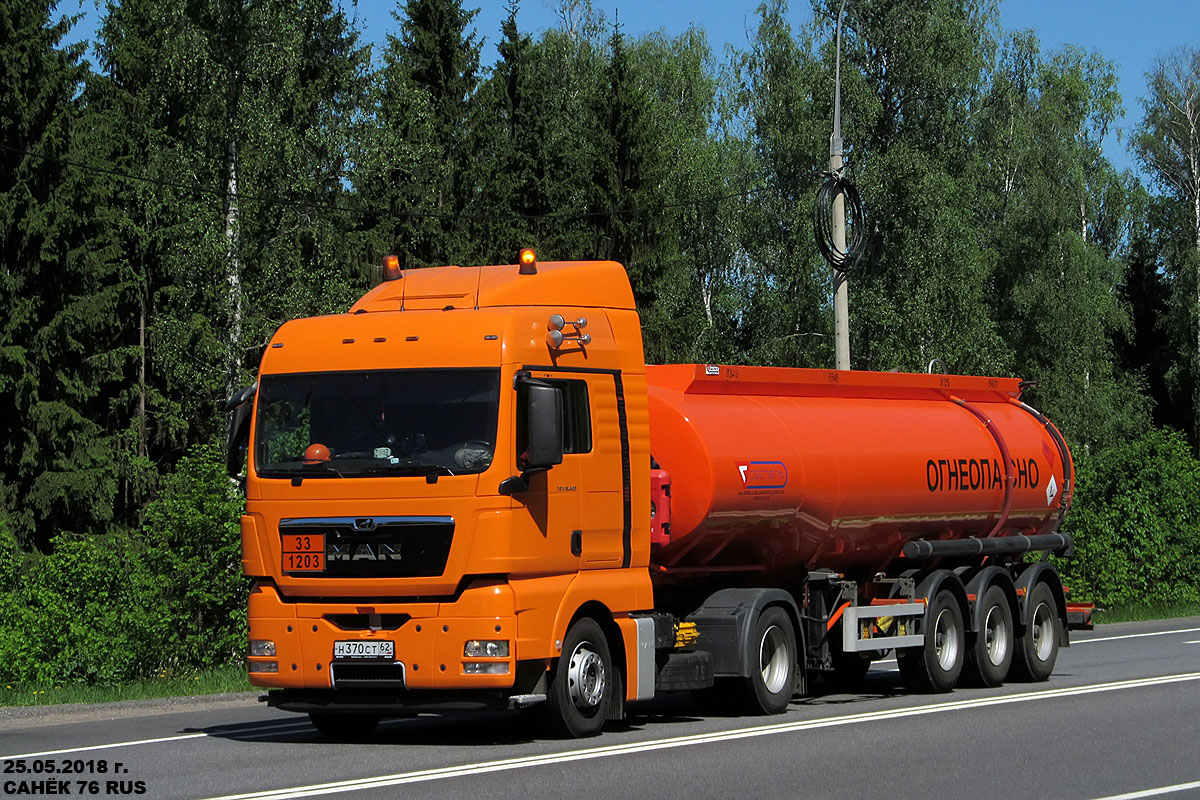 Рязанская область, № Н 370 СТ 62 — MAN TGX ('2007) 18.400