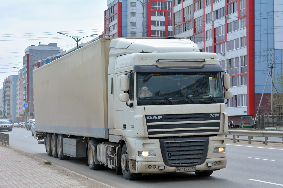 Москва, № Х 649 КК 777 — DAF XF105 FT