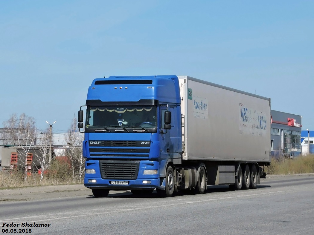 Омская область, № С 318 ХТ 55 — DAF XF95 FT