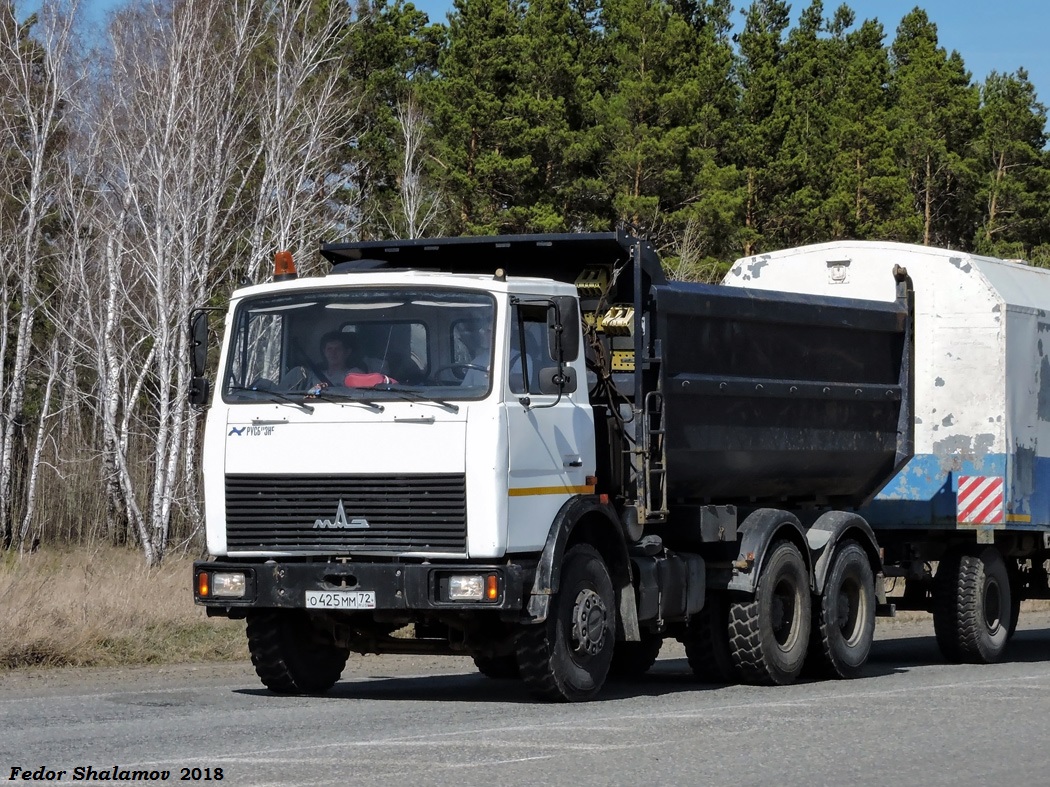 Тюменская область, № О 425 ММ 72 — МАЗ-5516A5