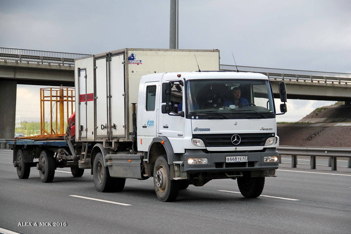 Ленинградская область, № В 668 ТЕ 47 — Mercedes-Benz Atego 1524