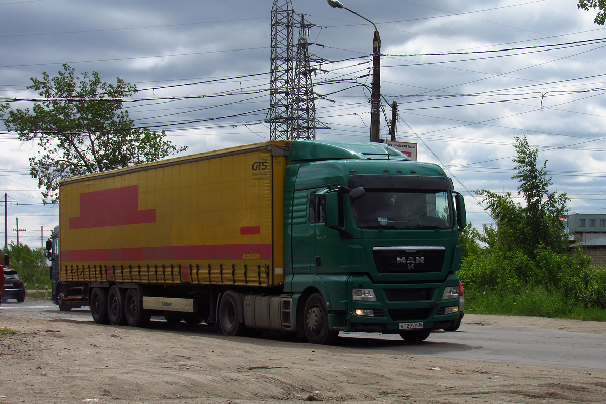 Вологодская область, № Е 129 УУ 35 — MAN TGX ('2007) 18.400