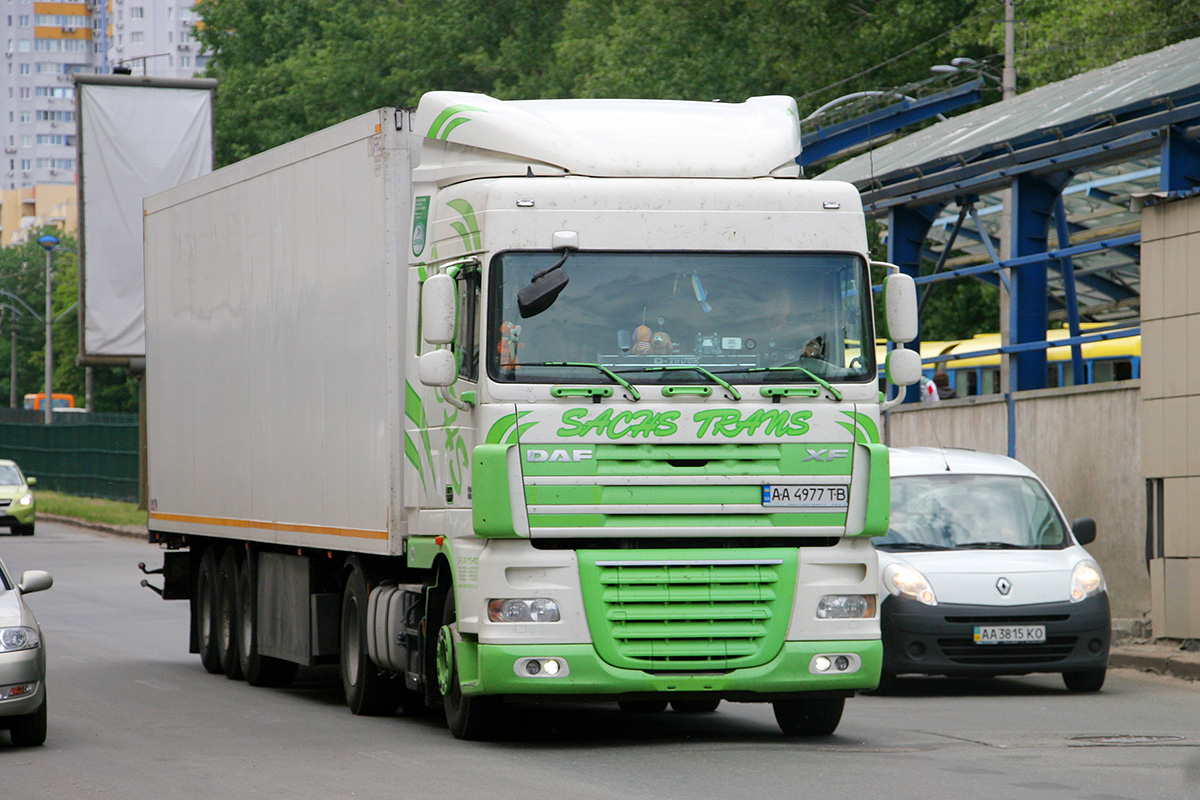 Киев, № АА 4977 ТВ — DAF XF105 FT